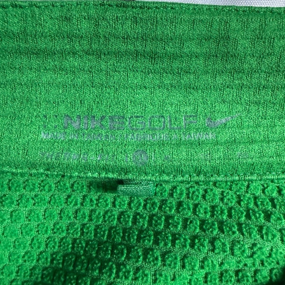 Nike Pullover Sz XL Green Black Textured Thermal Long Sleeve 1/4 Zip Gorpcore - Picture 3 of 7